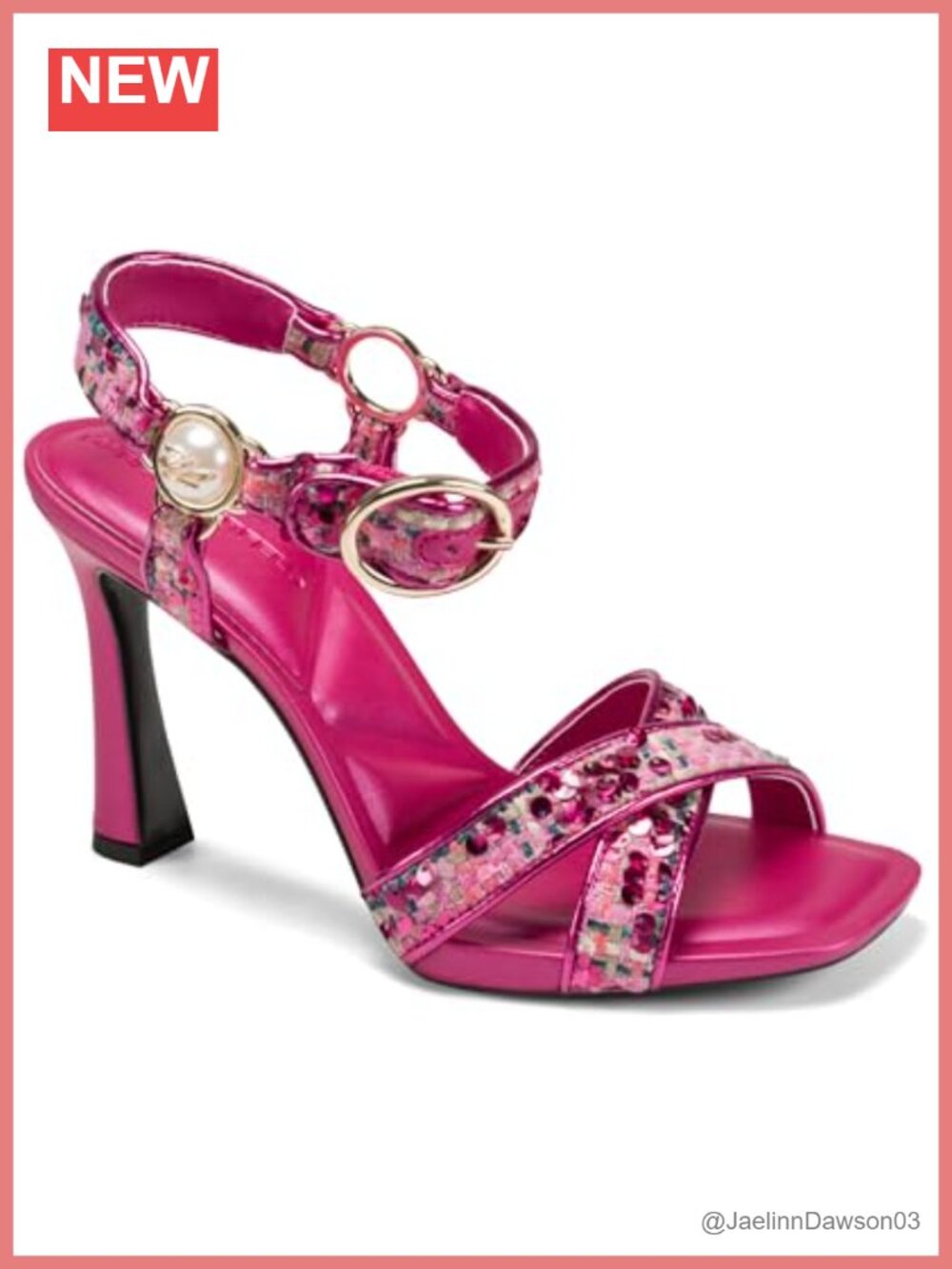 Ankle Strap Stiletto Heel - Platform Evening Dress Pump
